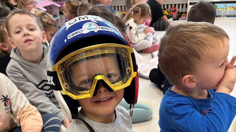 Návštěva skokanů na lyžích Jakuba Jandy a Jakuba Sucháčka