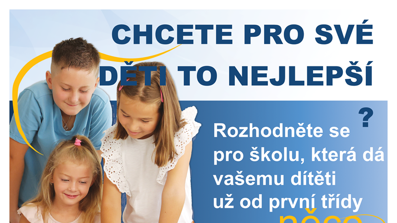 Otevíráme další první třídu s rozšířenou výukou Aj, M a logiky - 1. schůzka