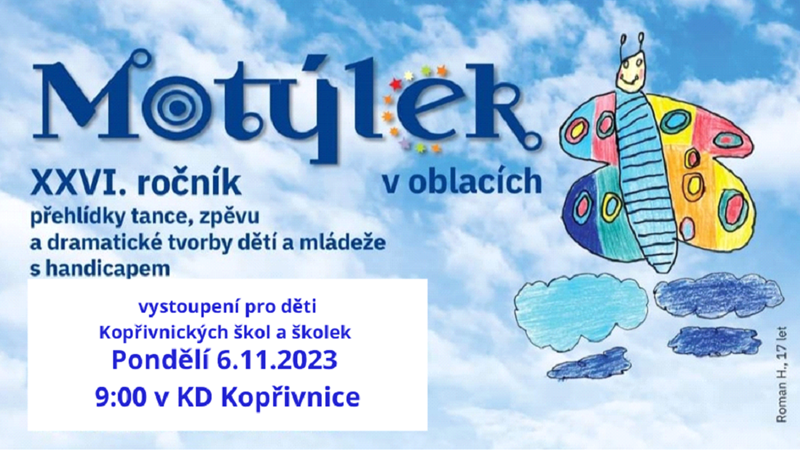 Motýlek v oblacích