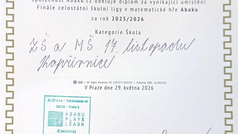 Abaku - celostátní finále v Praze