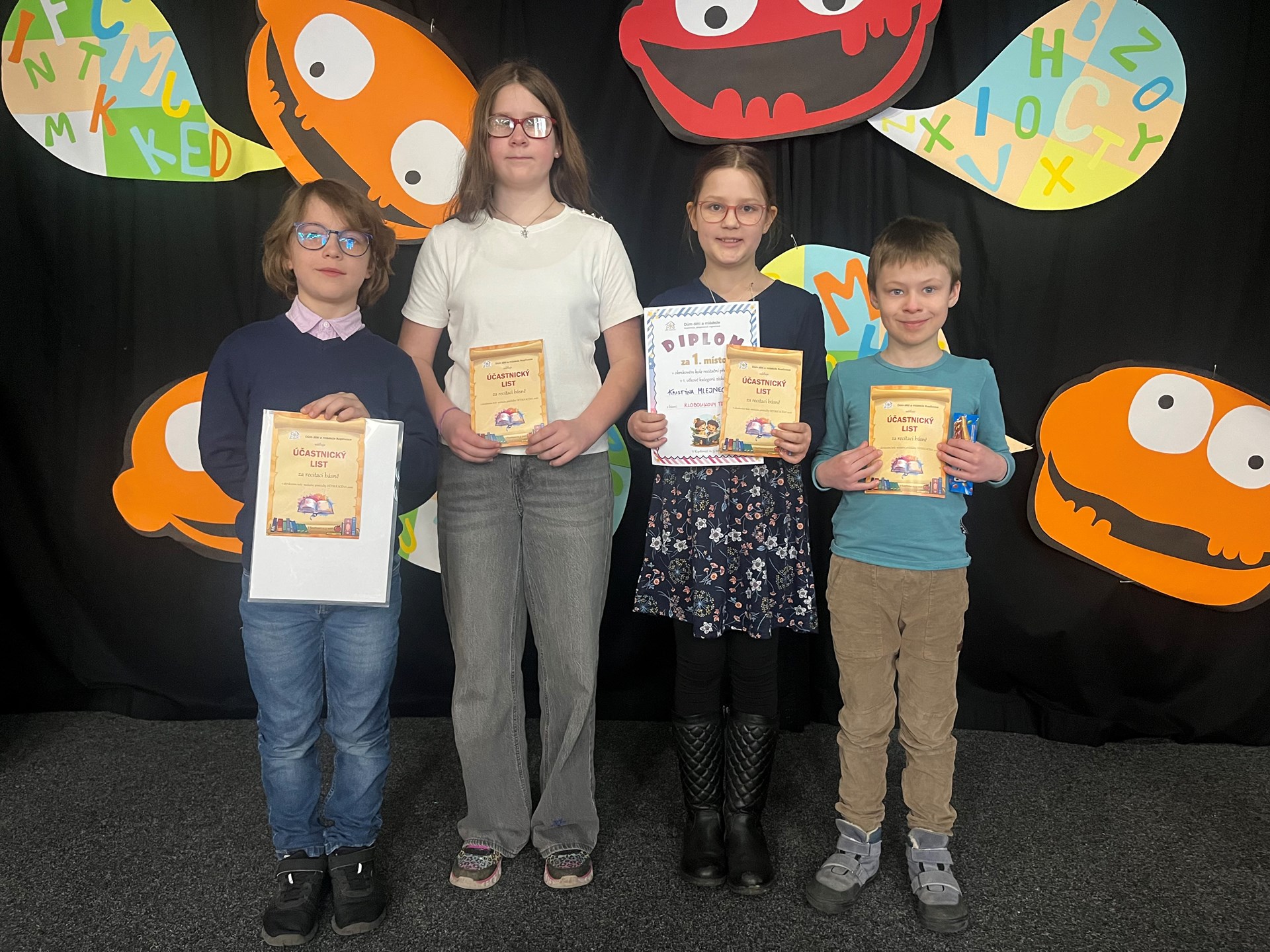 Recitační soutěž - okrskové kolo