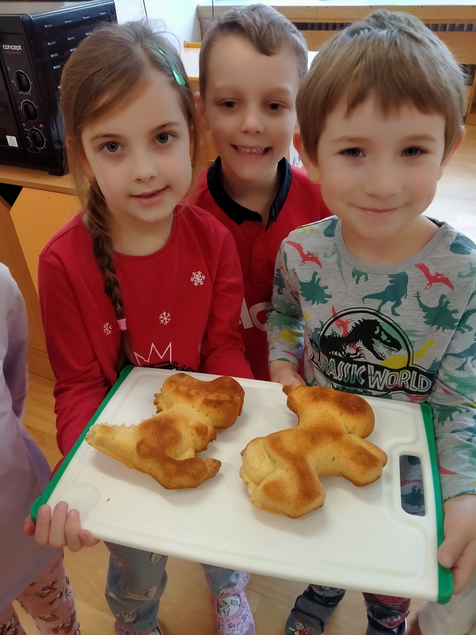 dinosaury jsme také zvládli upéct