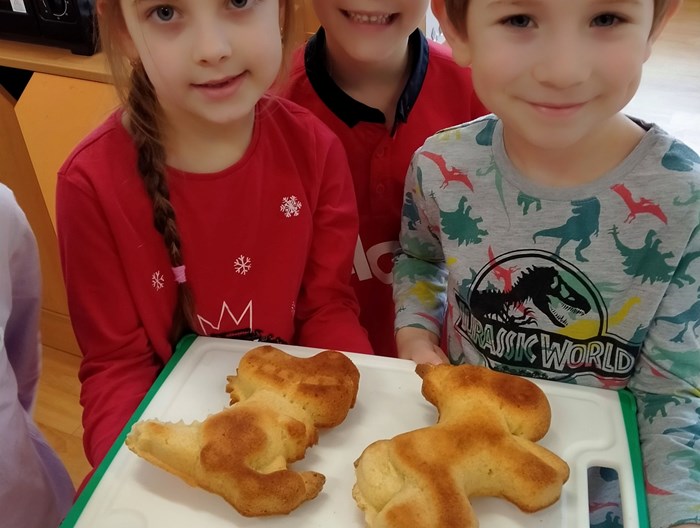 dinosaury jsme také zvládli upéct