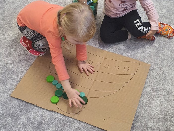 skládáme čepici z vršků