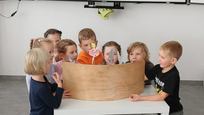 Halloweenské loutky v angličtině ve třídách 1. A a 3. A